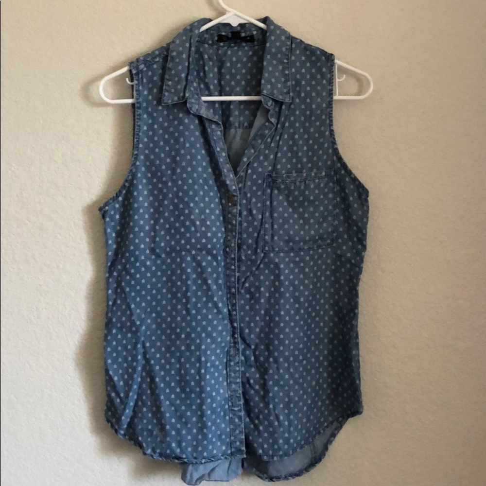 Button up tank by velvet heart